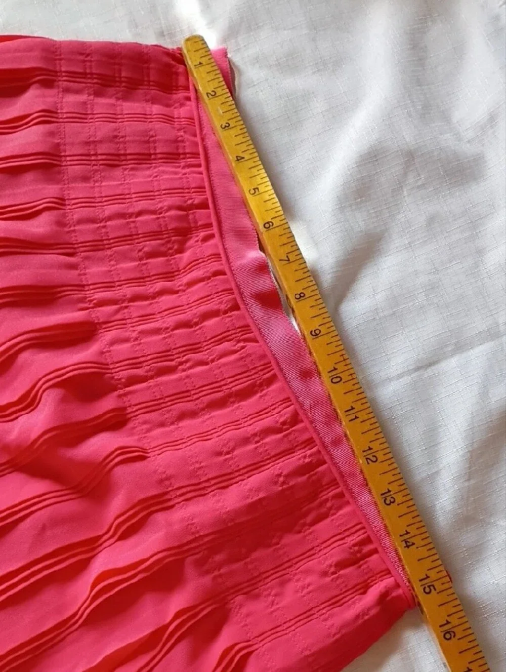 J. Crew Women's Coral Pleated Mini Skirt Size 8